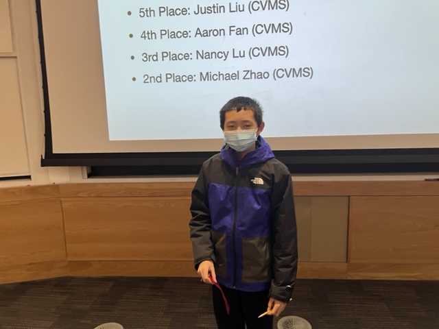 Second place written